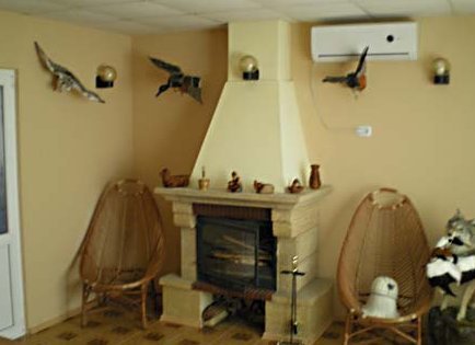 пансионат Амбер, камин