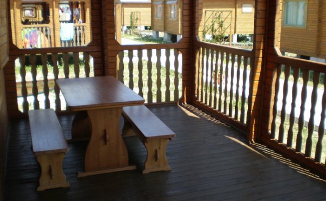 коттедж, веранда