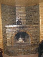 Базы отдыха Лоцман, камин