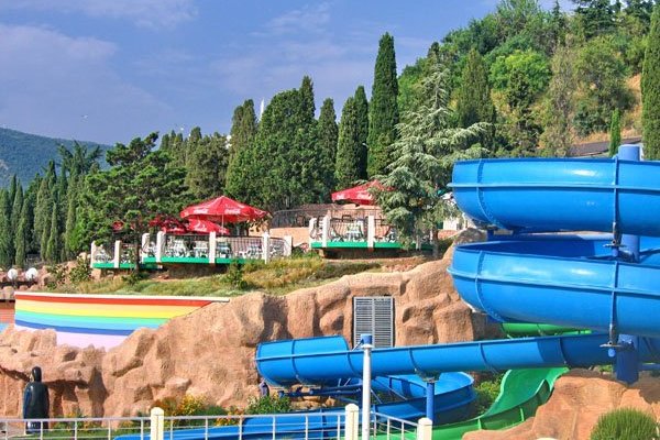 Аквапарк на море