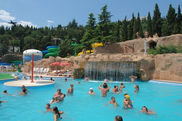 Алушта, отдых в аквапарке
