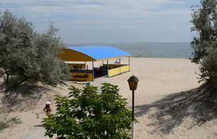 Вид на море с санатория