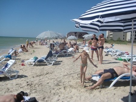 Пляж косы Пересыпь, Азовское море Пляж косы Пересыпь, Азовское море