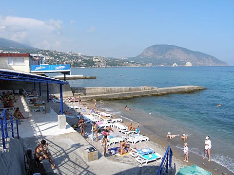 Чурное море в Крыму Гурзуф