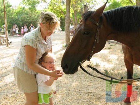 Иппотерапия, детский санаторий "Чайка"