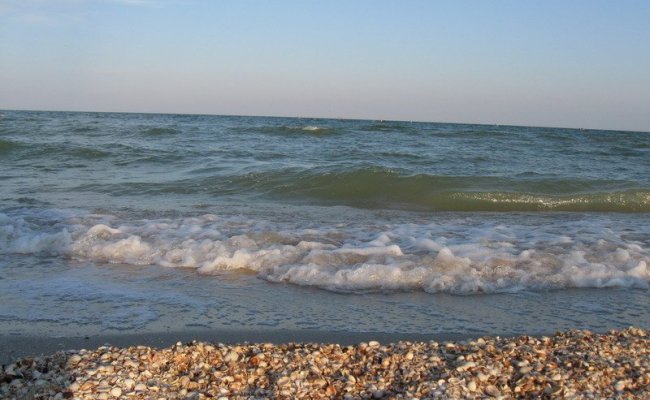 Азовское море на Федотовой косе