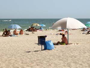 Пляж Бердянска, Азовское море