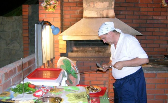 Проготовление шашлыка, Федотова коса