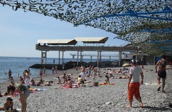 Пляж Детского пансионата "Чайка", Алушта