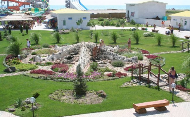 Ландшафтный дизайн аквапарка