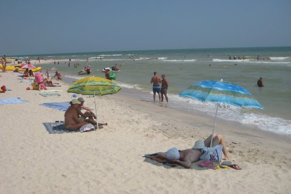 Пляж на Азовском море