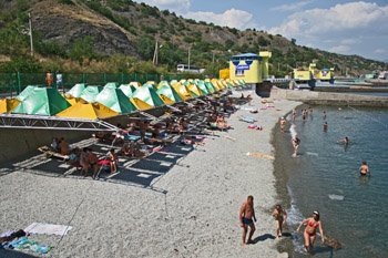 Пляж в Алуште, Черное море