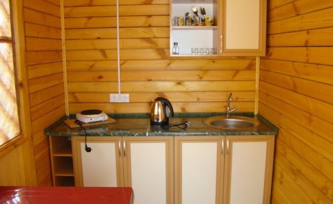 В каждом домике есть кухня